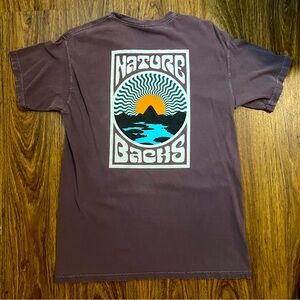 Naturebacks Purple Short Sleeve T-Shirt Medium Comfort Colors